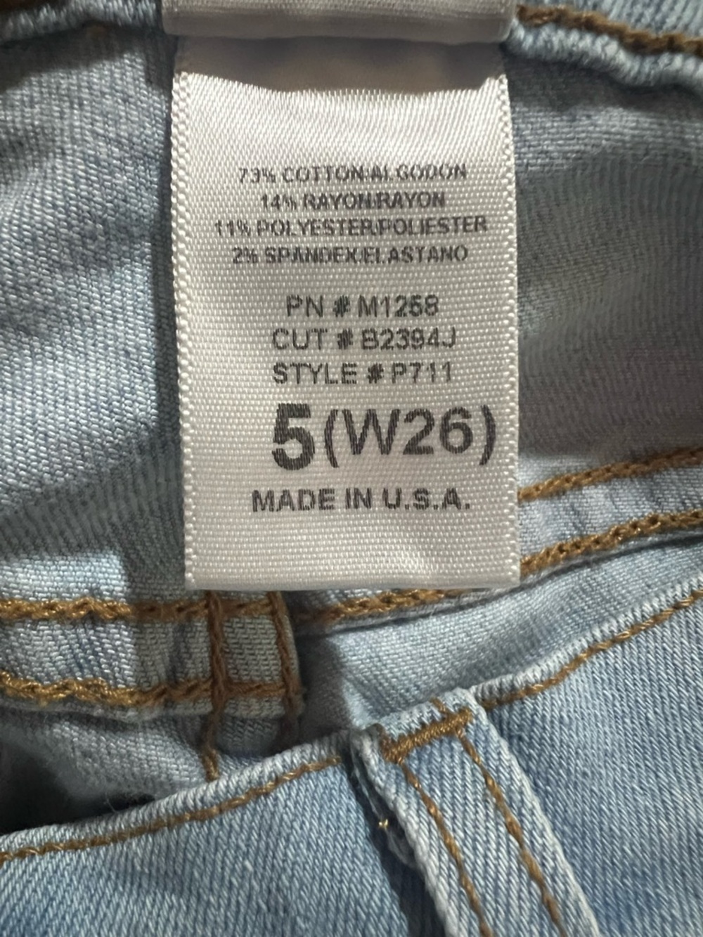 Fashion Nova Light Blue Distressed Skinny Jeans Size 26 - Picture 7 of 7